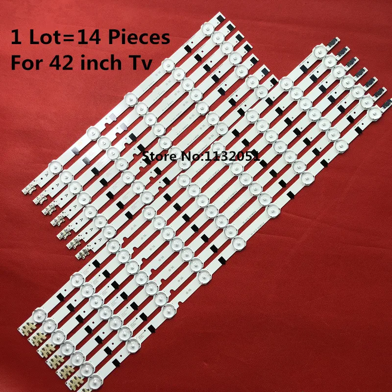 

88cm 14 LED Backlight Lamp strip For SamSung 42"TV D2GE-420SCB-R3 D2GE-420SCA-R3 2013SVS42F HF420BGA-B1 UE42F5500 CY-HF420BGAV1H