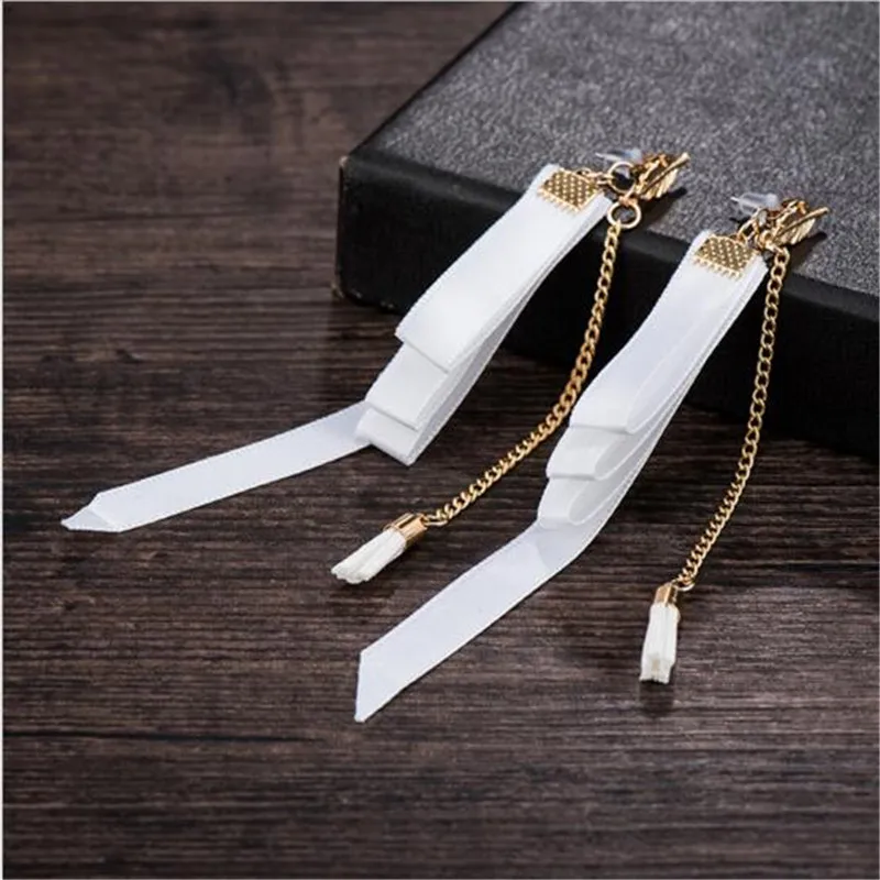 

Vintage New Fabric Long Tassel Women Earrings Multilayers Yard Personatity Earrings Fashion Lady Jewelry
