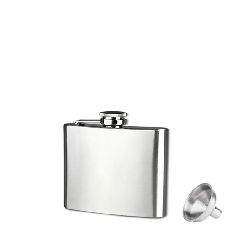 Durable 5oz Stainless Steel Pockets Hip Flask Wine Bar Drink Bottle With Funnel.