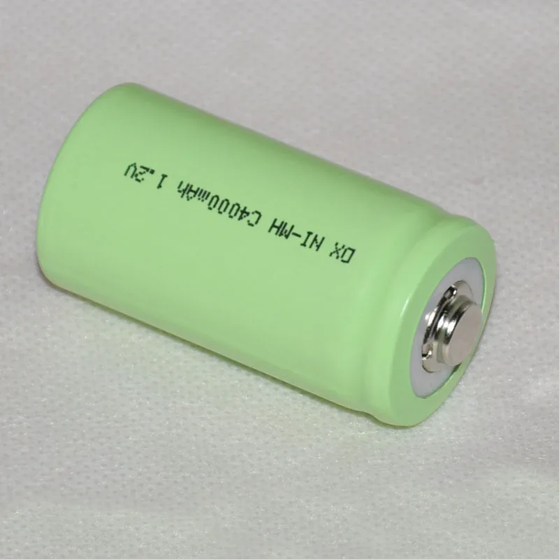 2 5pcs 1.2v rechargeable Ni Mh nimh battery 4000mah Size C LR14 R14