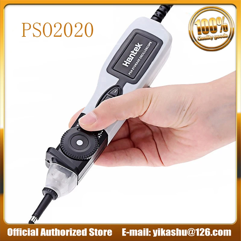 

Hantek PSO2020 Pen Type PC USB Digital Oscilloscope PSO2020 1 Channel Portable Storage Oscilloscope 96MSa/s 20MHz Bandwidth