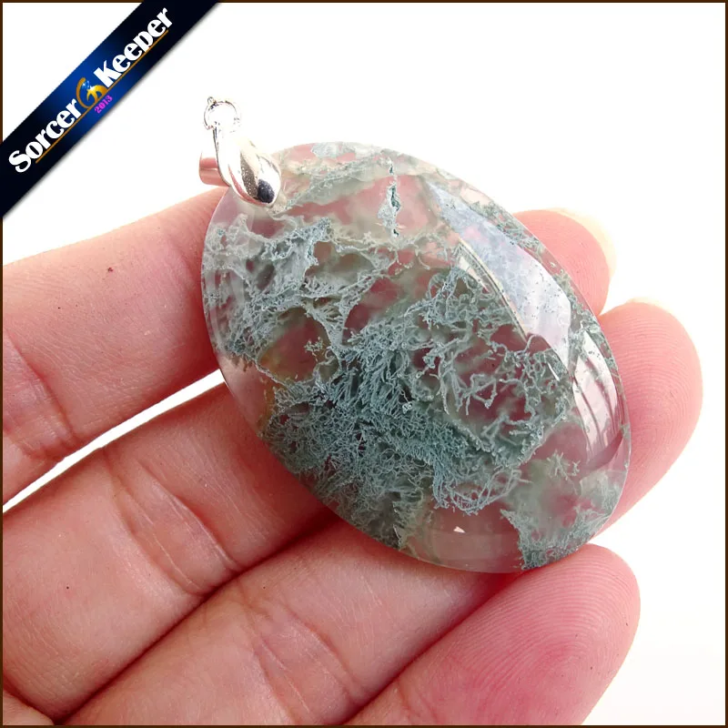 

Wholesale Lot Women's Moss Agates Beads Natural Stone Beads DIY Loose Beads for DIY Crystal Necklace Jewelry Making 1PCS US951