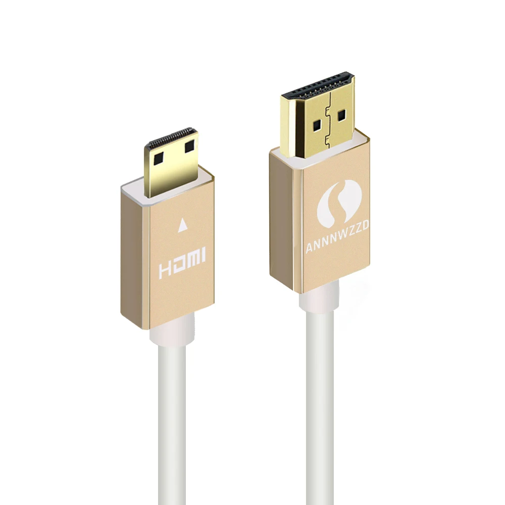 

High speed Gold Plated HDMI TO MINI HDMI Plug Male-Male HDMI Cable 1.4 Version 1080p 3D for TABLETS DVD