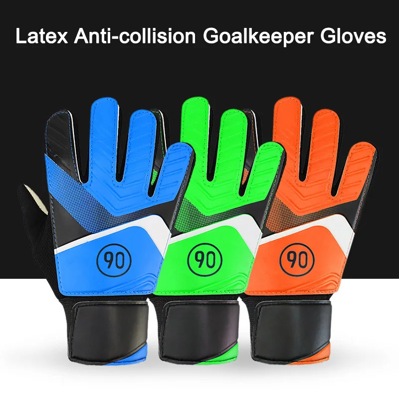Newly 1 Pair Full Finger Gloves Children Teens Anti Slip Hands Wrap for Football Goalkeeper 19ing Newly 1 Pair Full Finger Gloves Children Teens Anti Slip Hands Wrap for Football Goalkeeper 19ing
