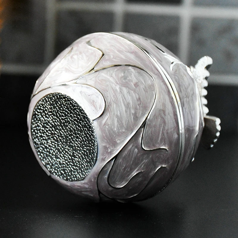 Butterfly Jewelry Box Round European Ring Boxes Princess Earring Bracelet Necklace Organizer Metal Polishing Curve Storage Box