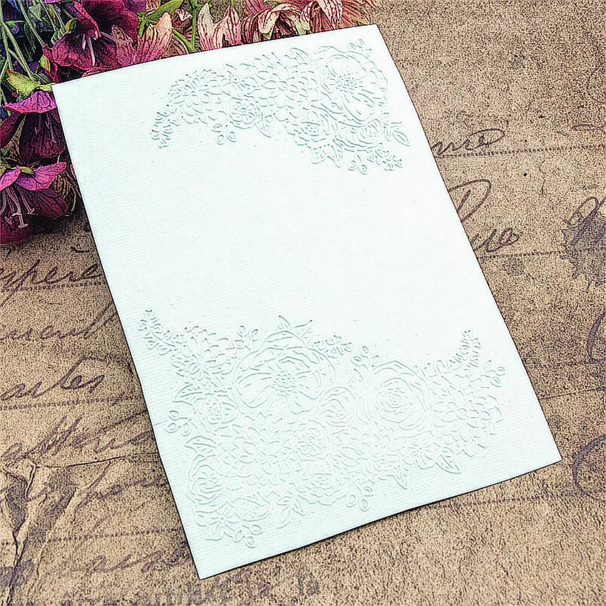 

HOT plastic flower template craft card making paper card album wedding decoration Embossing folders