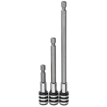 

3Pcs 60/100/150mm Quick Release Drill Screwdriver Bit Holder 1/4 Inch Hex Shank Extension Bar New