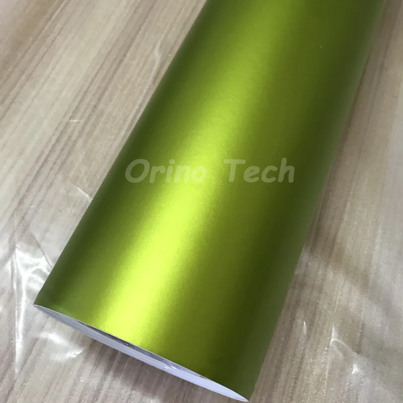lemon green metallic vinyl film wrap-3