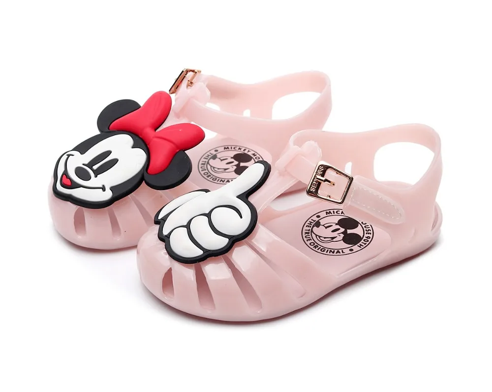 Summer children sandals with bow, shoes comfortable girl