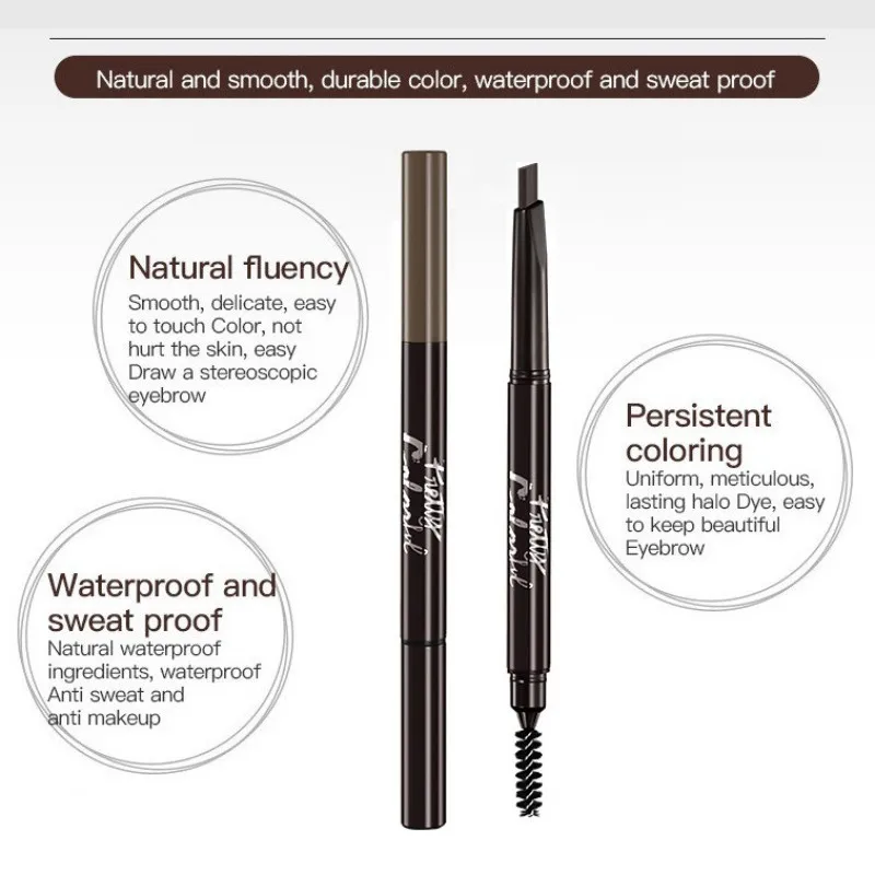 1PC Eyebrow Pencil Waterproof Automatic Eyebrow Pen Long-lasting Makeup Beauty Tools 5 Color Eye Brow