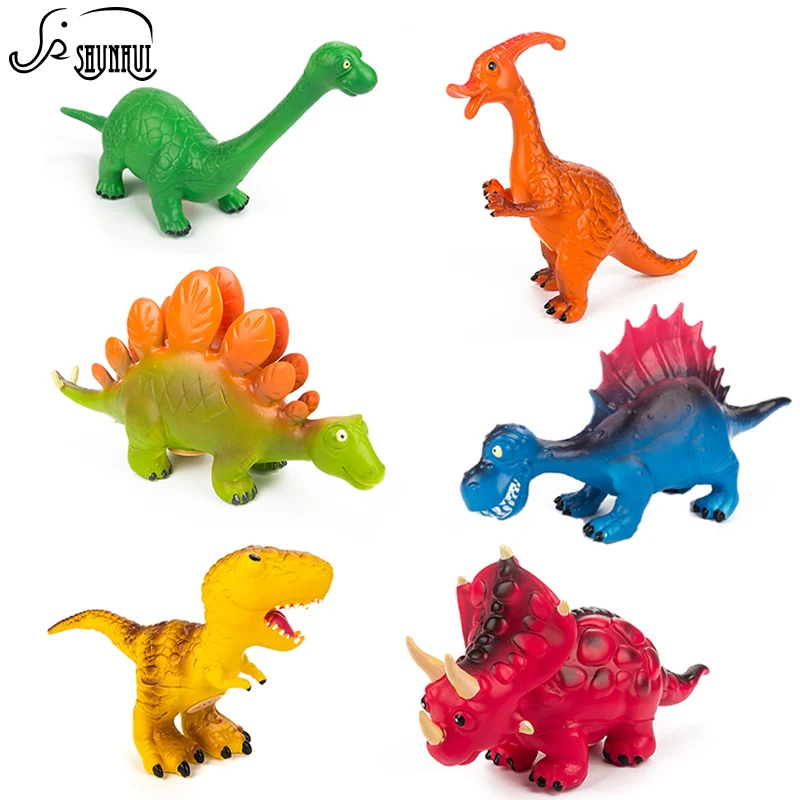 Buy 6 Styles PVC Action Figures Dinosaurs Set Model Plastic Baby Toys Kids