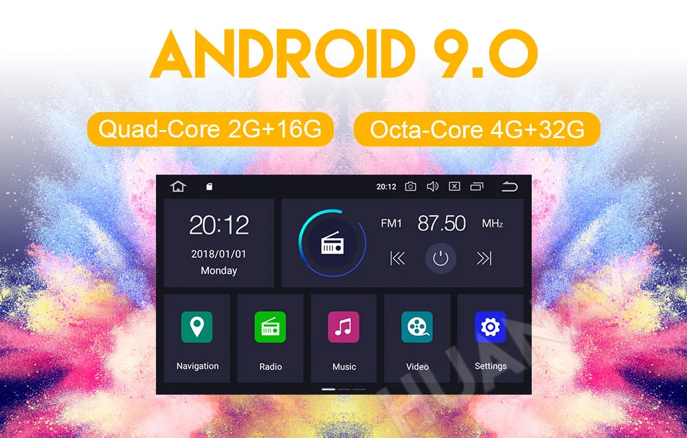 Sale Newest Android9.0 Car DVD player GPS navigation For Toyota Corolla 2007-2013 car Radio player Multimedia head uint tape recorder 13