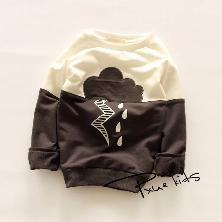 

2016 New Arrive Cartoon duck print Hoodies Outfit Hoody Coat Sweatshirt For Girls Kids Children 90-140cm Jchao