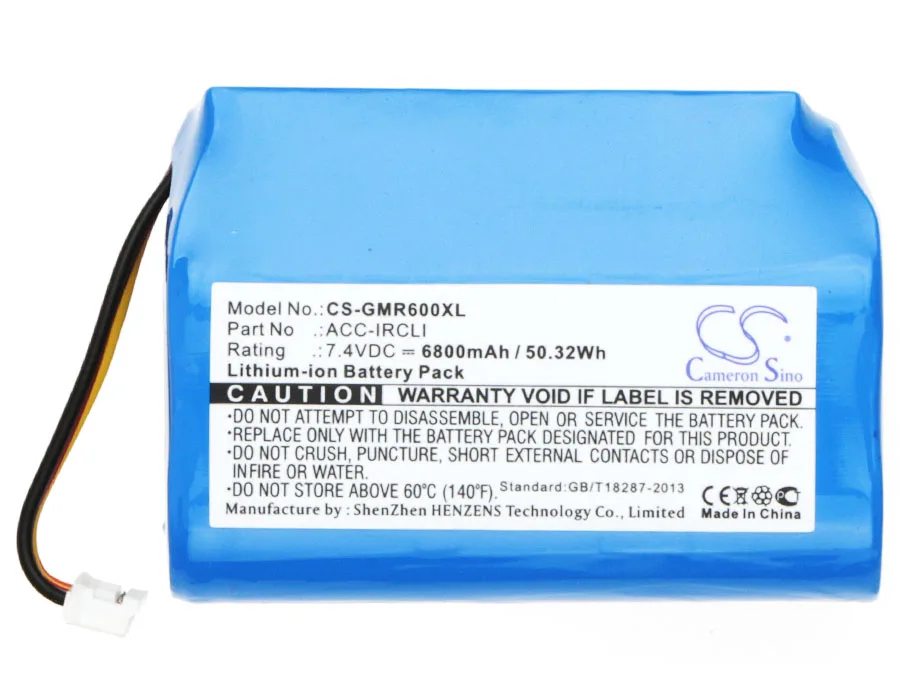 Аккумулятор Cameron Sino 6800 мА · ч ACC-IRCLI для Grace Mondo GDI-IRC6000 GDI-IRC6000R GDI-IRC6000W | Электроника