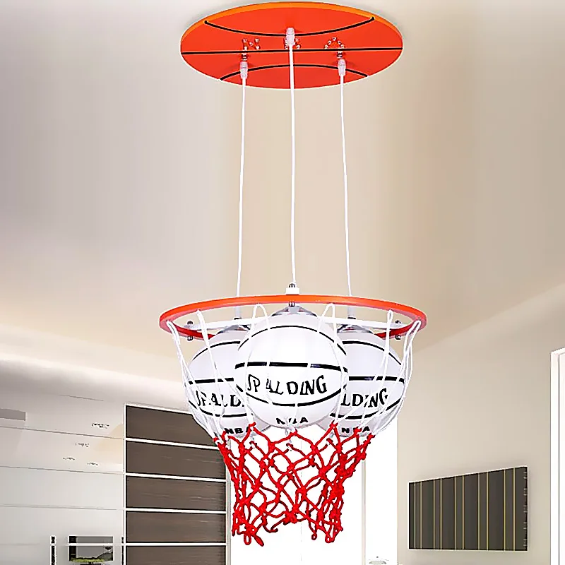 

Children toy modern Personality boys basketball pendant light warm romantic master bedroom creative energy-saving ET12