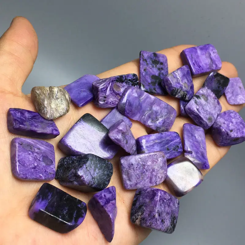 100 г натуральные красивые бесплатные образцы минеральных пород Charoite|Камни| |
