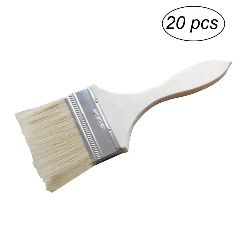 

WINOMO 20pcs Thicken Painting Chip Brushes for Adhesives Paint Touchups Painter Supplies