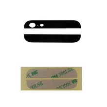 High Quality Brand New Top and Bottom Glass Cover for iPhone 5 5G White Black with 3M adhesives Free Shipping