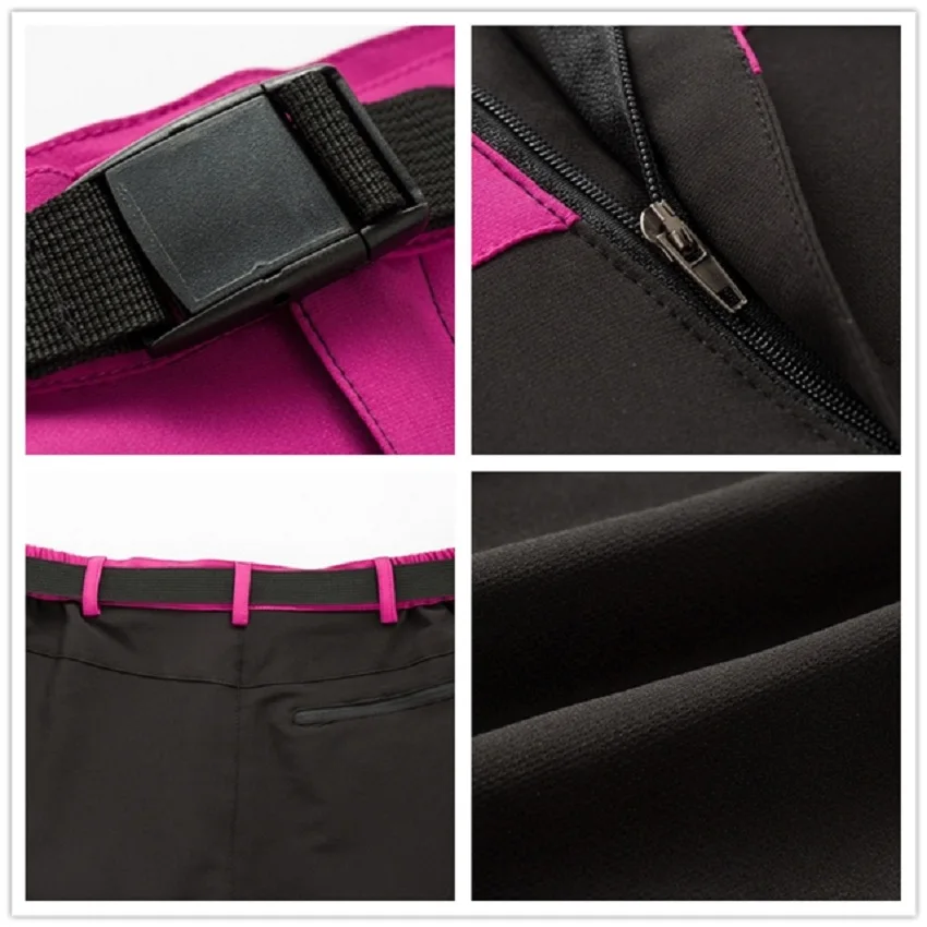 2017 deporte al aire libre senderismo impermeable escalada Pantalones nuevas mujeres verano Softshell Quick Dry Pantalones