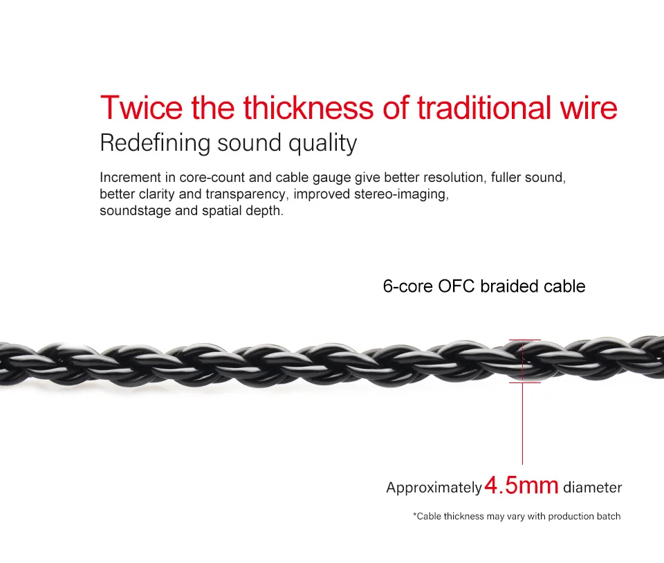 TRN кабель наушников 6 ядро провод из бескислородной Медь плетеный провод обновления 0,75 0,78 мм 2-контактный штепсельный V80 V30 ZST ZS10 AS10 V20 IE80 V10 T3