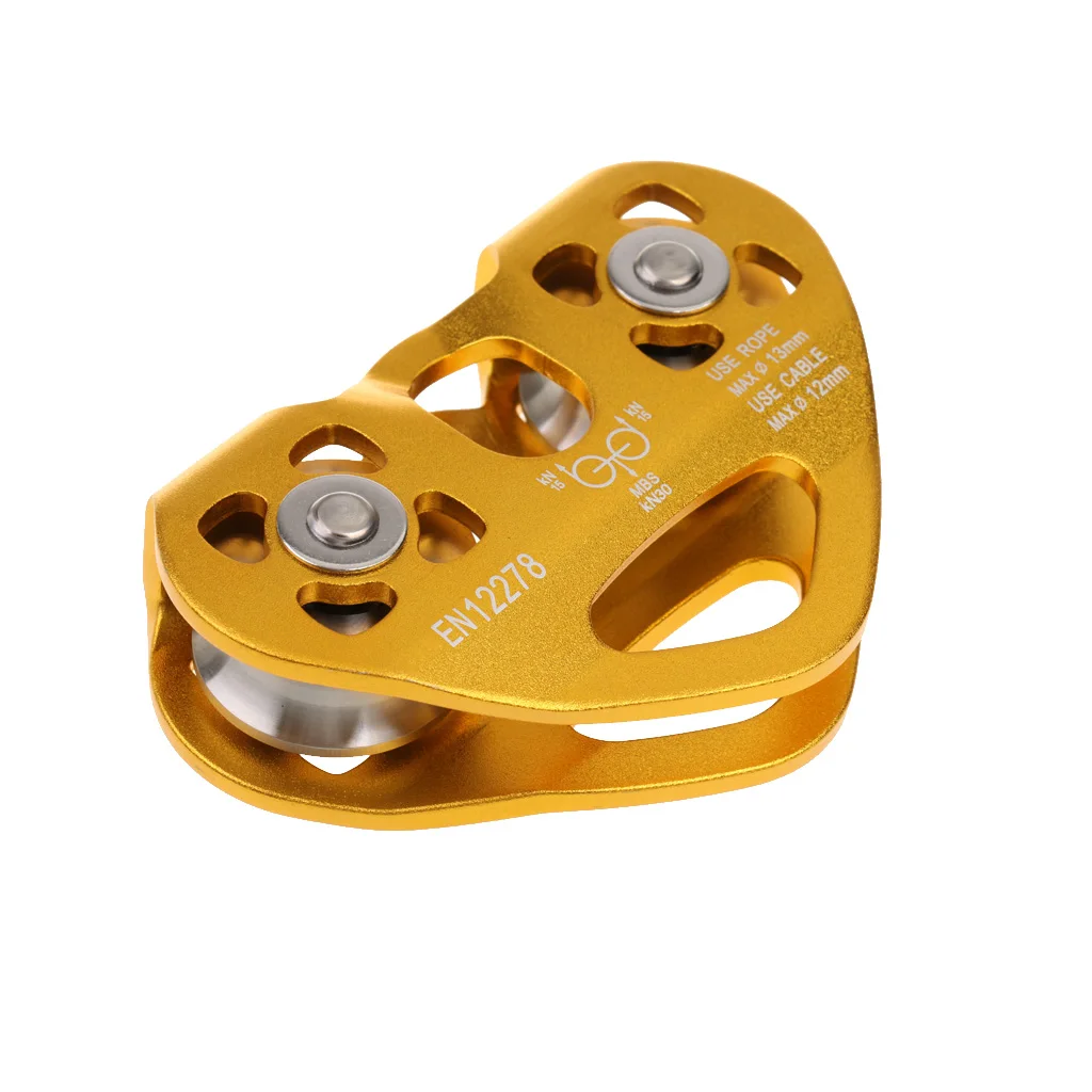 Climbing Rock Climbing 30kN Heavy Duty Zip Line Cable Trolley Fast Speed Pulley for Engineering Caving Camping Rescue Equipment
