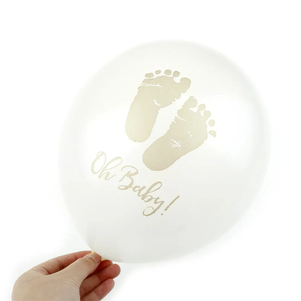 10 шт./лот Baby Shower ноги счастливы День рождения шар след латексные шары декоры