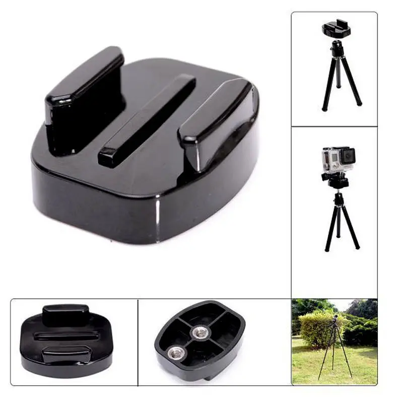 

Quick Release Base Mount Tripod Adapter Plate 1/4" threaded two Hole For Gopro 7 6 5 4 Xiaomi YI 4K II SJCAM SJ5000 Accessories