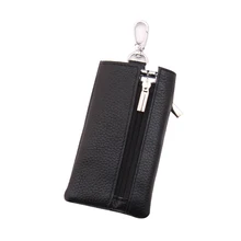 Новинка, держатель для ключей, кошелек из натуральной кожи, унисекс, твердый кошелек для ключей, органайзер, сумка, автомобильный кошелек для экономки держатель для карт