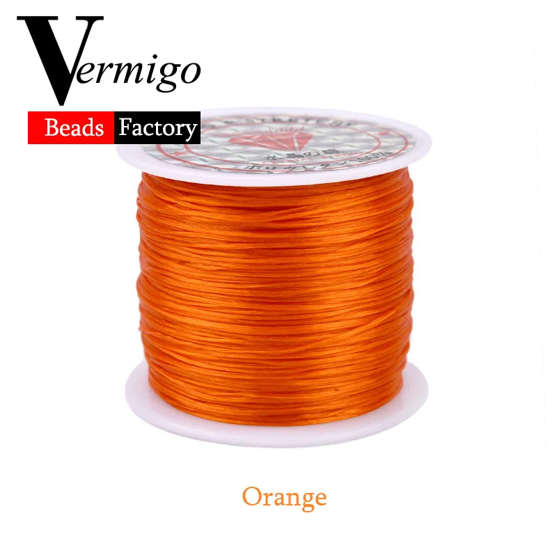 60m/Roll DIY Crystal Beading Stretch Cord for Jewelry Making 0.7mm Elastic Thread Rope Diy Bracelet Necklace Accessories