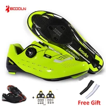 Новая обувь для шоссейного велоспорта г. стильная обувь для шоссейного велосипеда Ультралегкая износостойкая Нескользящая велосипедная обувь Zapatos 35