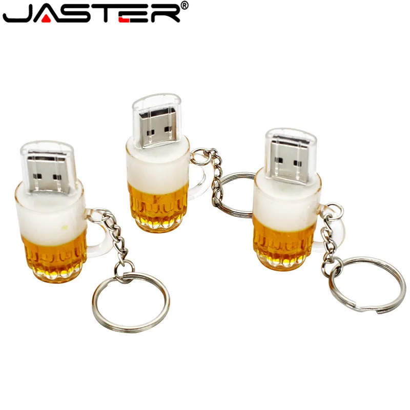 JASTER специальная пивная кружка модель usb флэш-накопитель пивная стеклянная Флешка 8 ГБ 16 ГБ 32 ГБ 64 Гб карта памяти, Флеш накопитель USB 2,0 флешка