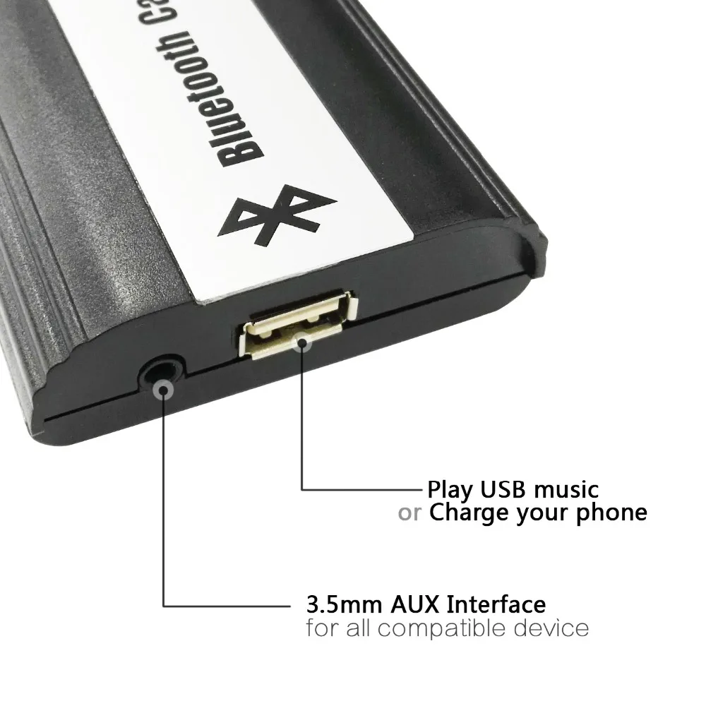 Автомобильный стерео Bluetooth адаптер APPS2Car беспроводной музыкальный приемник AUX USB