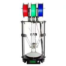 Дельта Росток 3-in-1-out Цвета Смешивания 3D Принтер DIY KIT 301 Алюминиевого Сплава Heatbed ЖК-Экран GTM32 Управления совета