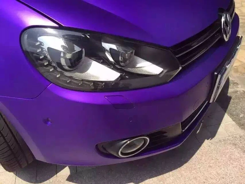 Purple Matte Metallic Chrome Vinyl Film Wrap-9