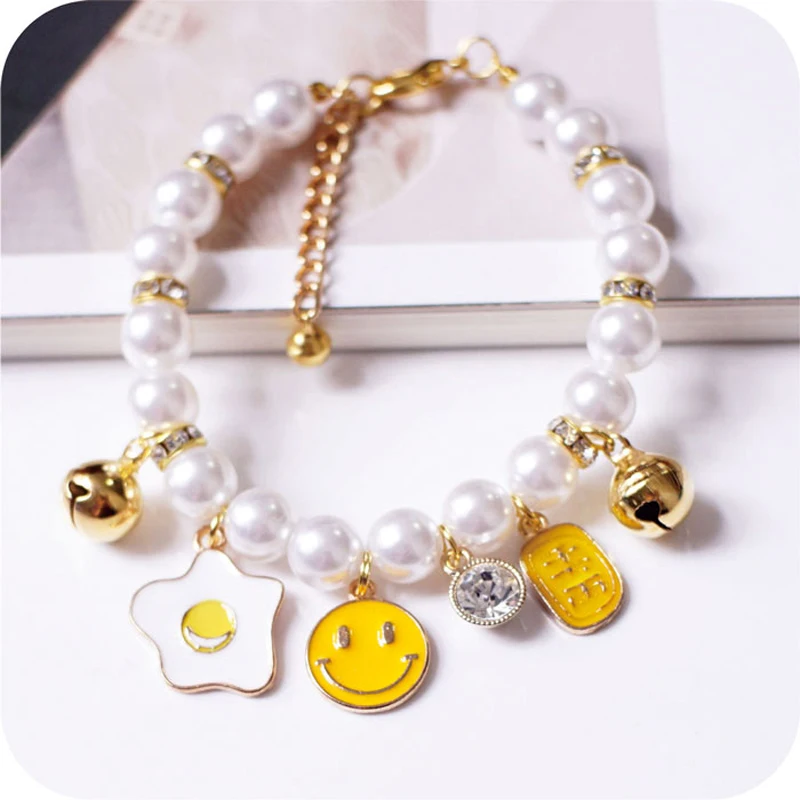 

Yellow Crystal Rhinestone Pet Dog Collar Elegant Bling Shiny Puppy Necklace Adjustable Cat Jewelry For Small Medium Animal Pugs