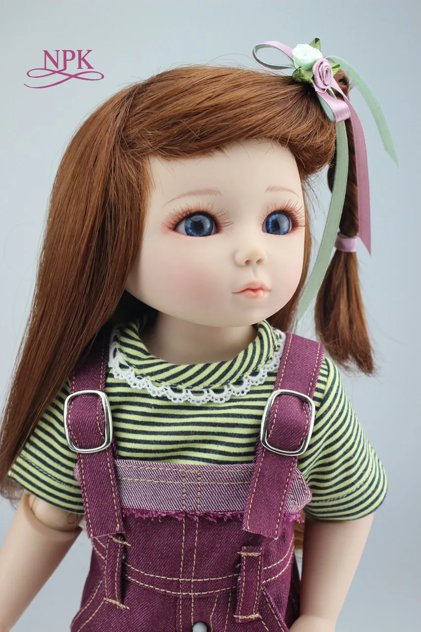 Кукла для девочек 45 см SD/BJD силиконовая reborn кукла детей подарок на Рождество|doll