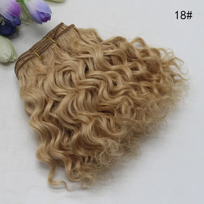 4 15*500 см парик diy Материал шерсть волосы ряд BJD кукла ряд шерсть sd кукла парик Материал для парики для кукол аксессуары русские DIY волосы куклы - Цвет: 4