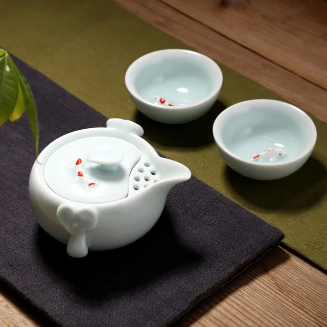 Quick Cup,Creative Chinese Longquan Celadon porcelain Ceramic Kung Fu