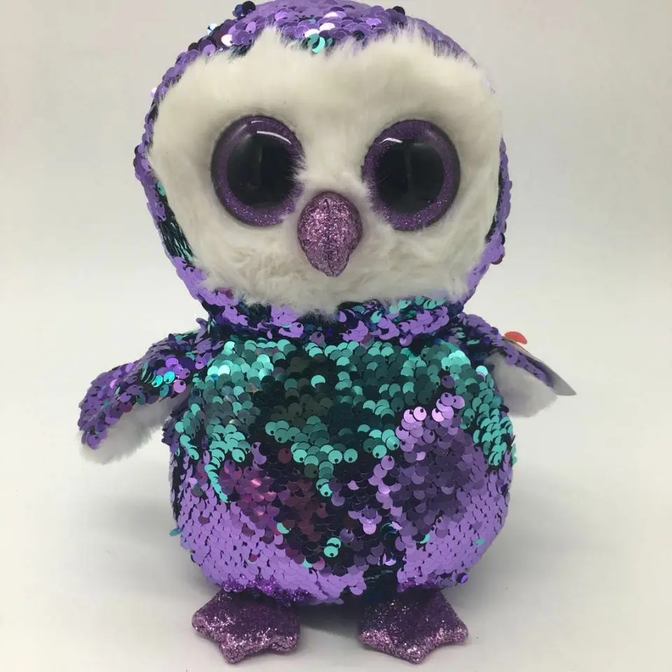 moonlight owl TY flippables 10' 25CM