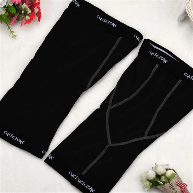 Knee Pads Knee Protector Sports Leg Sunscreen UV protection Guard Knee Sleeve Bike Bicycle Cycling Joelheira dizlik #FS#4AG30 (2)