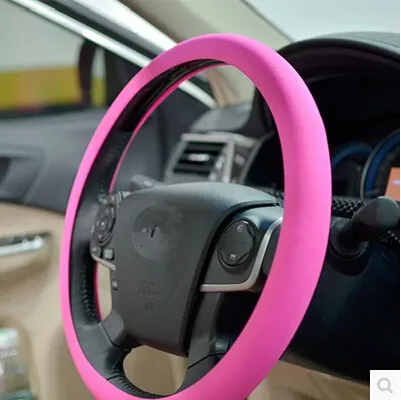 

Soft Silicone Steering Wheel Cover Shell Skidproof Odorless Eco Friendly for Jaguar XF XJ XJS XK S-TYPE X-TYPE XJ8 XJL XJ6 XKR