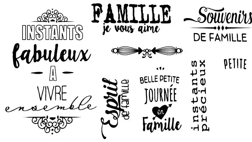 

French Transparent Clear Stamp for DIY scrapbooking/Card Making C439