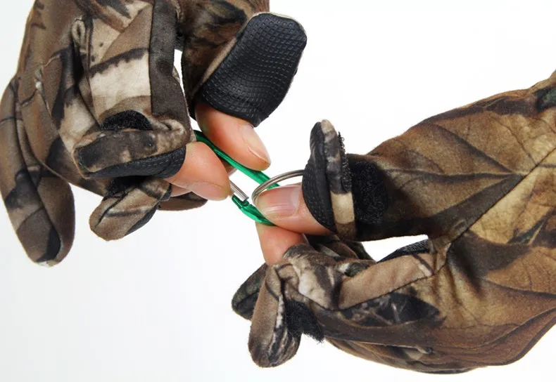 Камуфляжные уличные теплые бионические ветрозащитные водонепроницаемые противоскользящие охотничьи перчатки не стесняющие движения зимние мужские сенсорные горные альпинистские перчатки