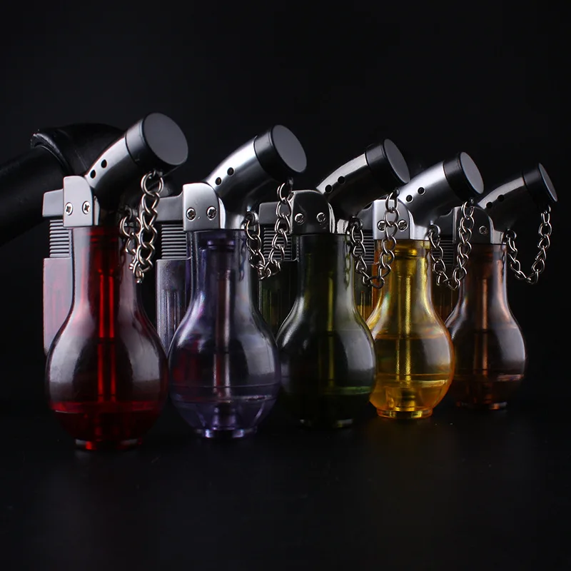 

New Compact Butane Jet Lighter Turbo Torch Lighter Fire Windproof Spray Gun Lighter 1300 C NO GAS Wine Bottle