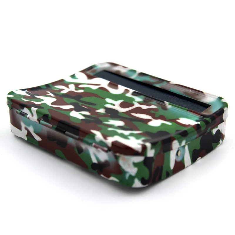 

Red And White Color Cigarette Accessories Metal Cigarette Rolling Machine Manual Tobacco Rolling Machine with Cigarette box