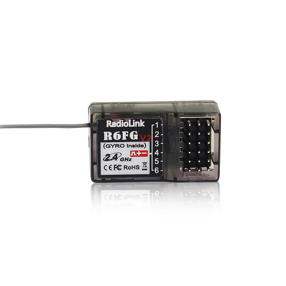 

Radiolink R6FG 6CH 2.4GHz Receiver with Gyro Integrated and HV Servo Supported for RC4GS/RC6GS/RC4G/T8FB