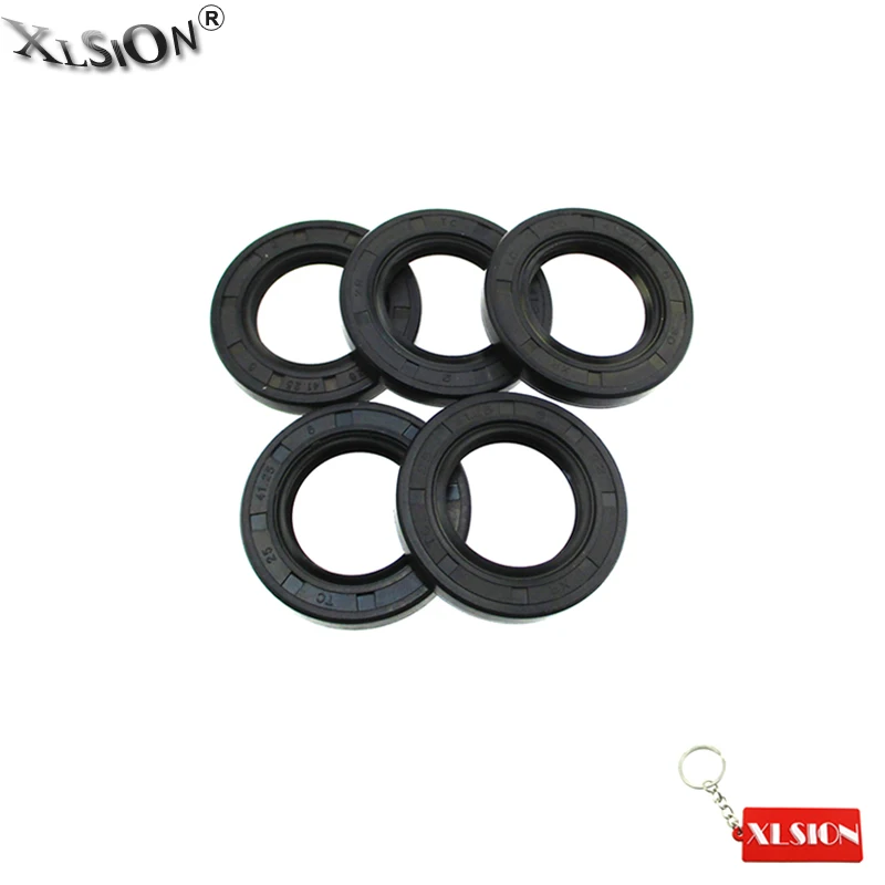 XLSION Aftermarket 5 шт. чехол коленчатого вала масляное уплотнение 25x41 25x6 для Honda GX160 GX200 5.5HP