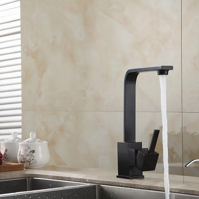 Luxury Oil Rubbed Bronze Single Handle Swivel Kitchen Bathroom Sink Basin Faucet Mixer Taps ahg006