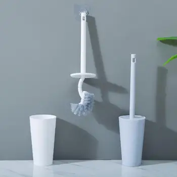 

Pokich Portable Toilet Brush Durable Bathroom Scrub Long Handle Cleaning Tools For Home Hotel Toilet wc borstel accessories