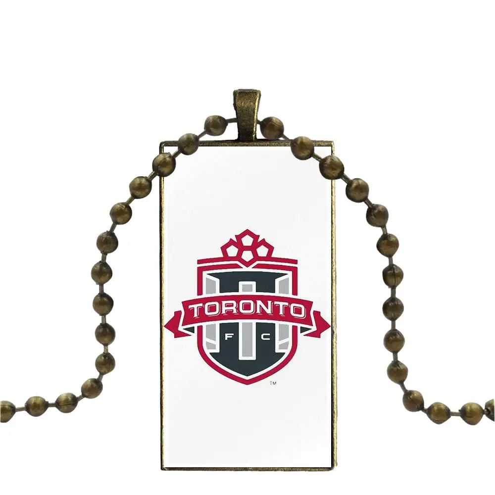 EJ glaze ожерелье унисекс с логотипом Toronto Fc модная Длинная цепочка прямоугольным